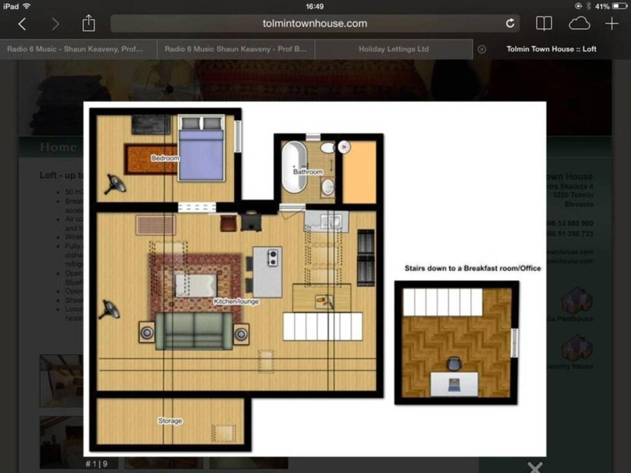 Tolmin Center Apartments Townhouse & Loft Exteriör bild